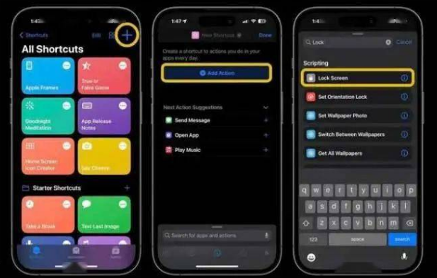 黎平苹果14锁屏维修店分享iPhone14升级iOS16.4后如何创建锁屏快捷方式 