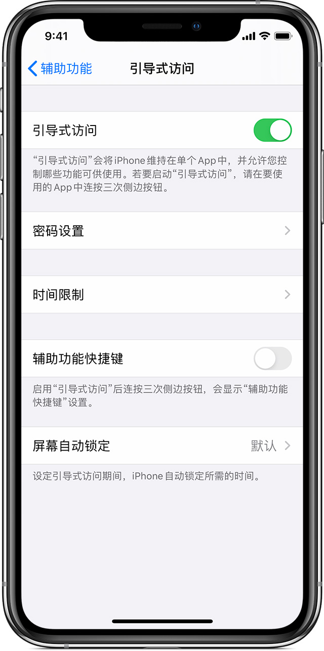 黎平苹果手机维修分享如何在 iPhone 上退出引导式访问 