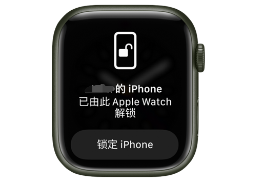 黎平苹果手机维修分享用 AppleWatch 解锁配备面容 ID 的 iPhone方法 